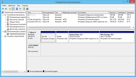 Használata Disk Utility Management Windows 8 (a) A Lemezkezelés segédprogram a Windows 8