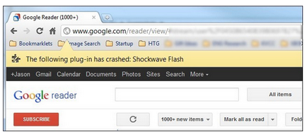 Hogyan kell rögzíteni a hiba Shockwave Flash Google Chrome