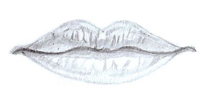 Hogyan lehet megtanulni festeni az ajkak, a száj ceruzarajz szakaszaiban
