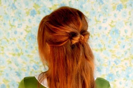 Hogyan készítsünk egy íj készült haj lépésről lépésre (fotó)