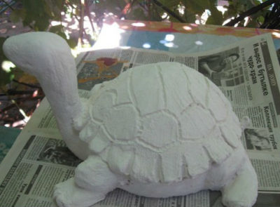 Hogyan készítsünk egy teknős saját kezűleg Kerti cement (beton)