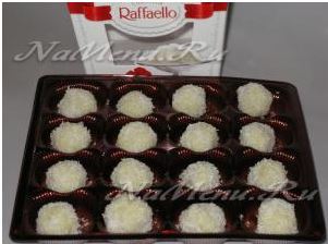 Hogyan készítsünk édességet Raffaello otthon