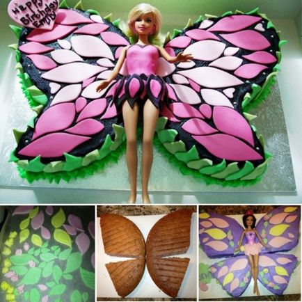 Hogyan készítsünk egy tortát a lányok - Barbie - öntött, recept, fotó