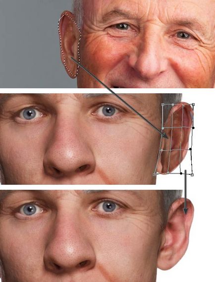 Hogyan elhasználódik egy személy a Photoshop · „béke photoshop» (Forward Warp eszköz) Hogyan elhasználódik egy személy a Photoshop · „béke photoshop”