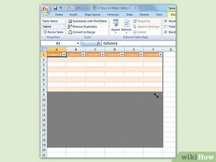 Hogyan hozzunk létre egy táblázatot az Excel