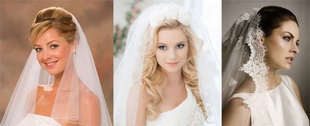 Hogyan válasszuk ki egy esküvői ruha fátyol - modellek és tippeket, fotókat
