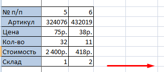 Pin sor és oszlop görgetés esetén az Excel