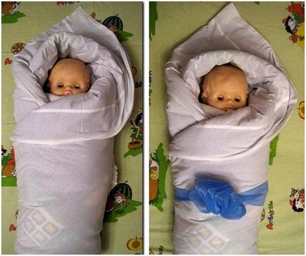 Hogyan bepólyáz egy újszülött a takarót háromféleképpen