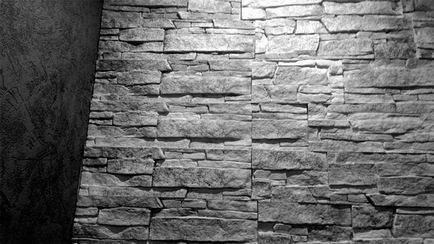 Kő falak a lakásban