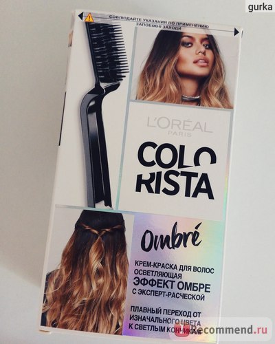 hajfesték L'Oréal colorista ombre - «könnyedén frissíteni a képet ombre vagy