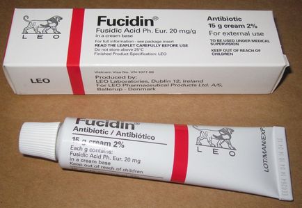 Krém Fucidinum használati utasítást, ár, vélemények, leírások