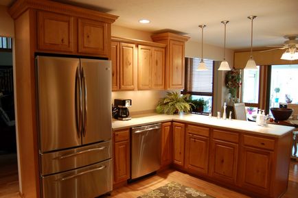 Hová tegye a hűtőbe egy kis vagy nagy, modern konyha