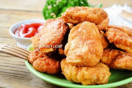 Csirkefalatok otthon recept fotó, egyszerű receptek