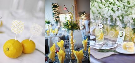 Lemon esküvői fotók és tervezési ötletek esküvő citrom szín