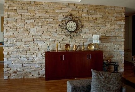 A falakat díszítő kő - képek a gyönyörű tervezési lehetőségeket a belső