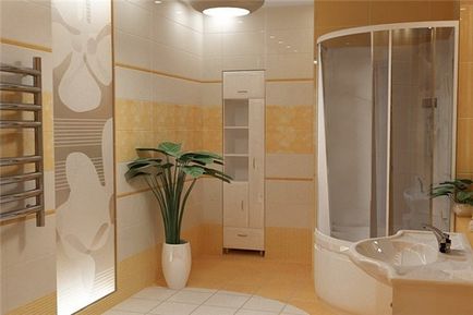 A falakat díszítő a fürdőszobában anyagokat, azok előnyeit