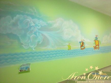 Rajzok a falakon a Gyermekkórház Murals, stúdió Aron Onore (rajzok) Rajzok a falakon a Gyermekkórház Murals, stúdió Aron Onore
