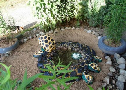 Garden alakja egy teknős saját kezűleg