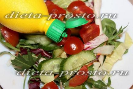 Saláta saláta mix recept egy fotó