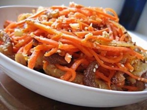 Koreai saláta sárgarépa és csirke finom receptek