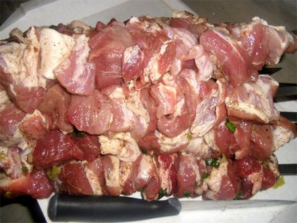 Sertés ásványvíz - egyszerű receptet (kebab) Sertés ásványvíz - egyszerű receptek
