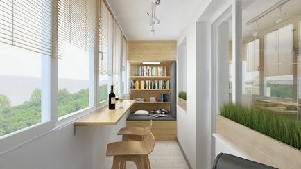 Szekrény erkély tervezési lehetőségeket, anyagok és tervezési, álom ház
