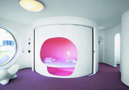 Hálószoba a high-tech stílusban - 19 fotó belsőépítészeti