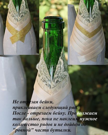 Esküvői pezsgős üveg
