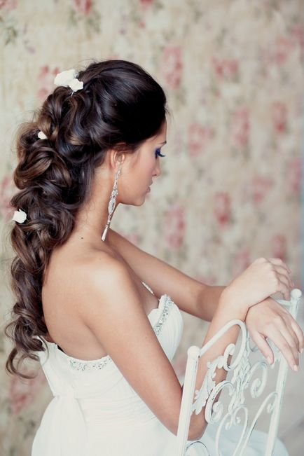Esküvői frizurák hosszú haj fátyol