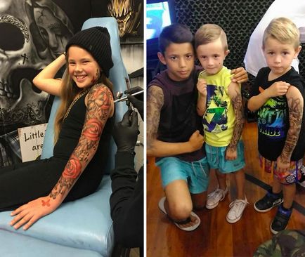 Tetováló művész gyerekeknek boldog betegek Gyermekkórház rajzok a bőrön