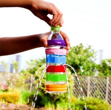 Témájú kézműves műanyag palackok otthoni és kerti