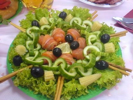 saláta dekoráció