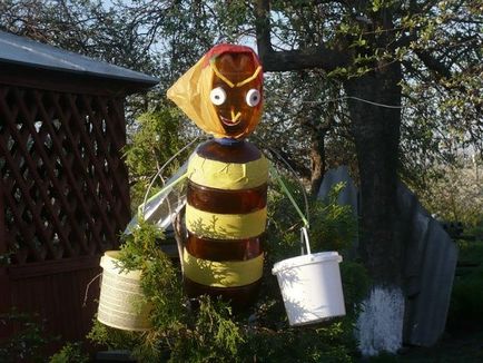 Méhkas műanyag palackok saját kezűleg