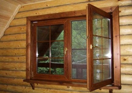 Telepítése műanyag ablakok egy faház - technológia alapjai, fotó és videó