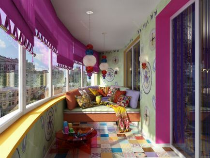 A választás a tervezés erkély, fotó példákat belső kárpitozás színek szép erkéllyel és