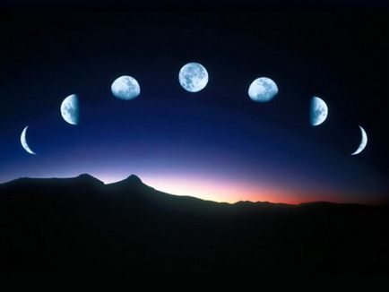 A hatása a hold fázisok humán telihold újhold, csökkenő, növekvő fázisban