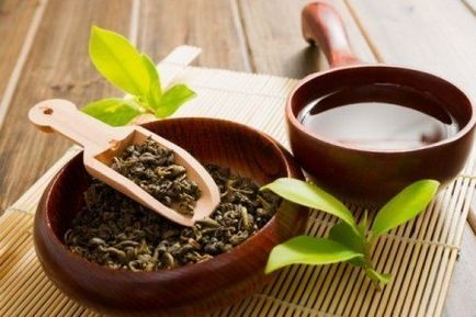 Zöld tea maszk haj a tealeveleket, receptek