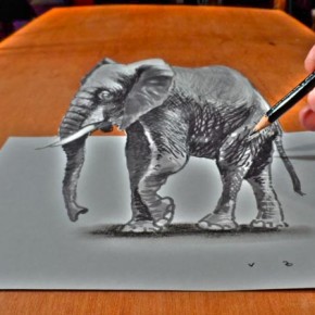 3D rajzok papíron