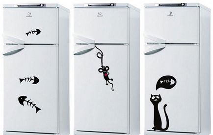 hűtőszekrény kezüket A berendezés - ötletek, módszerek, fotó