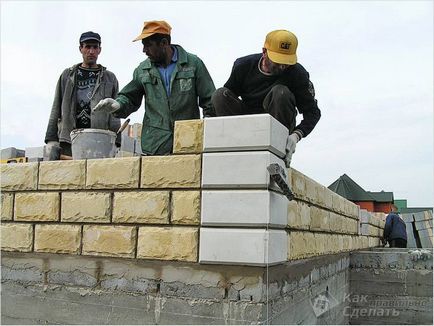 House keramzitoblokov kezek - otthon a könnyű összesített beton blokkok
