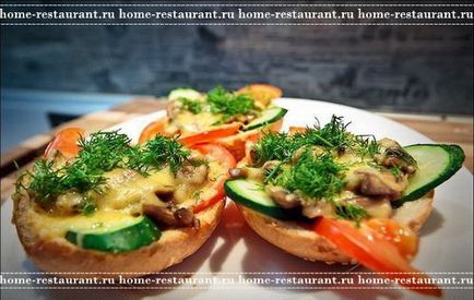 Forró szendvicsek receptek fotókkal - hazai étteremben