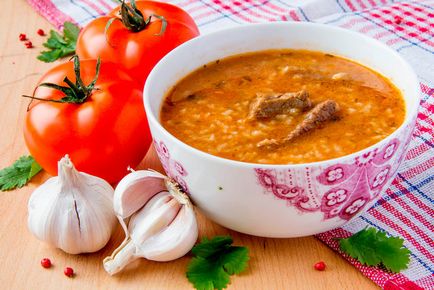 Főzés leves kharcho rendesen, a hivatalos honlapján receptek Julia Vysotsky