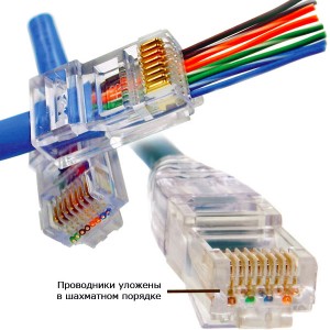 Hogyan krimpelhető kábel az internet-rendszeresen, 8 vezetékek, leginkább otthon