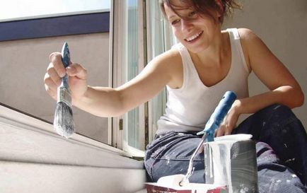 Hogyan kell festeni az ablakpárkányon saját kezűleg - tippek és trükkök