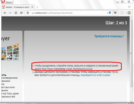 Hogyan kell telepíteni flash player opera