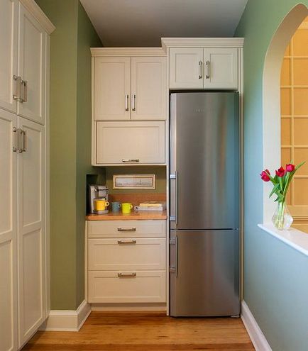 Ahogy maszk hűtőszekrény a konyhában kiviteli alakok cache