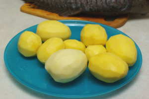 Ponty sült krumpli (Karp kemencében sült) Carp sült burgonyával