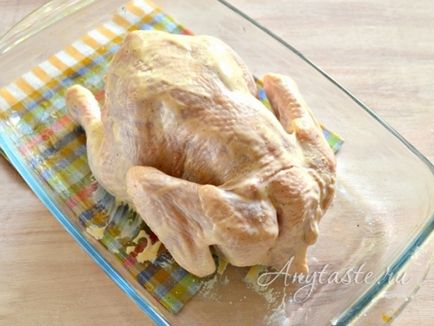 Csirkét a sütőbe, ropogós recept lépésről lépésre fotók, hogyan kell főzni csirke