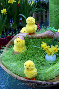 Anya Anya kézműves gyerekeknek húsvétra, húsvéti csibék, tyúkok Húsvét