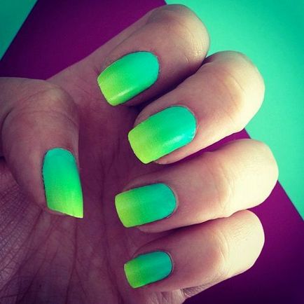 Fashion Nails hatás Ombre - 50 videó kép - elegáns körmök